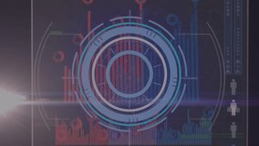 Animation of scope scanning over data processing with nft text on black background. Global technology, computing and digital interface concept digitally generated video. - Powered by Shutterstock - Get 15% off with code: PIKWIZARD15