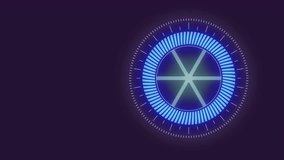 Animation of scope scanning over green and purple glowing shape. Data processing and digital interface concept digitally generated video. - Powered by Shutterstock - Get 15% off with code: PIKWIZARD15