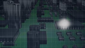 Animation of globe and data processing over computer circuit board. Global technology, computing and digital interface concept digitally generated video. - Powered by Shutterstock - Get 15% off with code: PIKWIZARD15