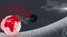 Animation of globe, binary coding data processing and network of connections. Global connections, business, finance and data processing concept digitally generated video. - Powered by Shutterstock - Get 15% off with code: PIKWIZARD15