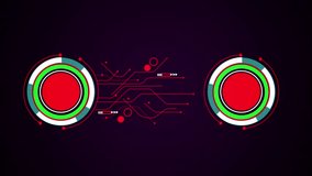 Futuristic Digital Interface Showing Years 2021 and 2022 with Red Circuitry future technology - Powered by Shutterstock - Get 15% off with code: PIKWIZARD15