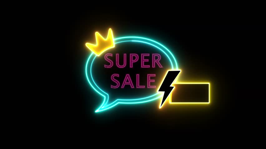 34% Flash sale shopping neon sign fluorescent light glowing banner background. blinking color for store or bar, Text flash sale by neon lights sign board. showcasing digital marketing promotions.