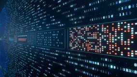 Big data, binary code, encryption, digital user interface, virtual reality concept. Futuristic, software configuration, data processing, technology, computer network. - Powered by Shutterstock - Get 15% off with code: PIKWIZARD15