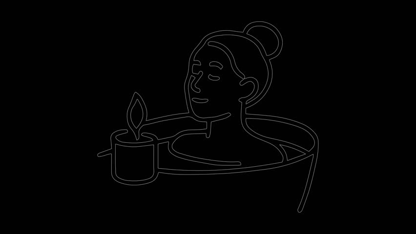 Neon spa bath. Relaxation time. Candle light glow. Wellness self care. Luxury bath icon. Purple neon art. Aromatherapy zen. Home spa vibes. Nighttime routine. Peaceful soak.
