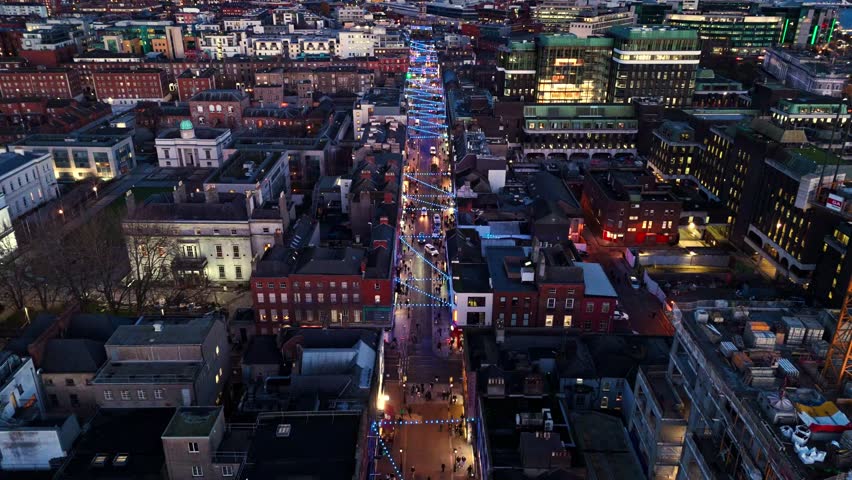 aerial landscape drone shot over O