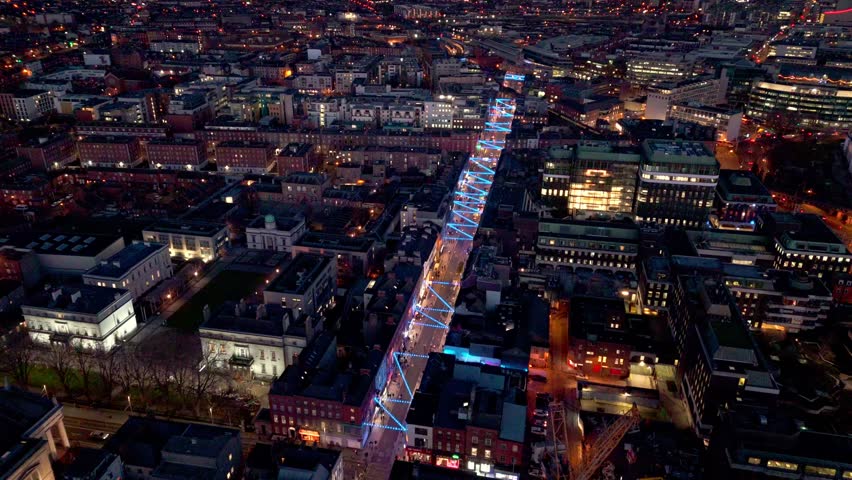 aerial landscape drone shot panning over O