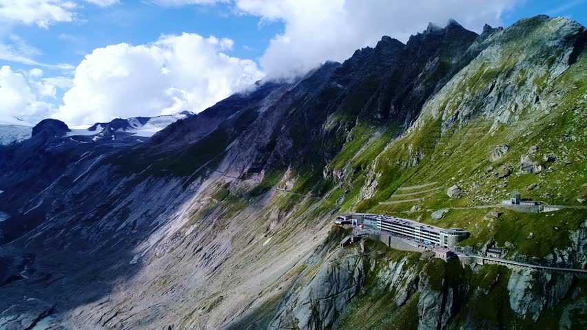 Aerial View Of Grossglockner Summit Area From Kaiser Franz Josefs Höhe