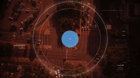 Animation of network of connections and scope scanning over cityscape. global connections and digital interface concept digitally generated video. - Powered by Shutterstock - Get 15% off with code: PIKWIZARD15