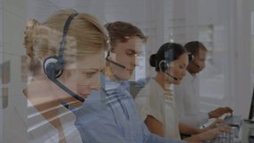 Animation of network of connections and data processing over male and female doctors. Global business connections digital interface and technology concept digitally generated video. - Powered by Shutterstock - Get 15% off with code: PIKWIZARD15