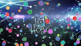 Network of digital icons and network of digital icons against scope scanning city traffic. Global business connections and digital interface concept digitally generated video. - Powered by Shutterstock - Get 15% off with code: PIKWIZARD15