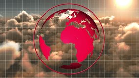 Animation of globe and numbers over cityscape. Global sports and digital interface concept digitally generated video. - Powered by Shutterstock - Get 15% off with code: PIKWIZARD15