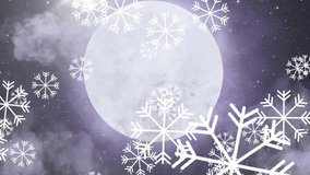 Animation of christmas greetings over snow falling and bokeh. Global communication business and online shopping interface concept digitally generated video. - Powered by Shutterstock - Get 15% off with code: PIKWIZARD15