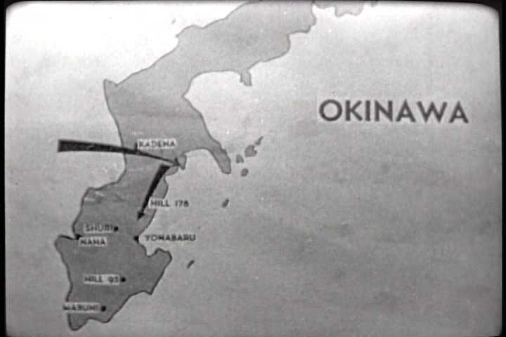 1940s - American troops attack the Japanese at Okinawa.