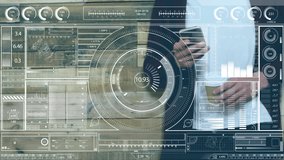 Animation of data processing over server room. Global sport business and digital interface concept digitally generated video. - Powered by Shutterstock - Get 15% off with code: PIKWIZARD15