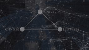 Animation of network of connections and diverse data over black background. global connections, data processing and technology concept digitally generated video. - Powered by Shutterstock - Get 15% off with code: PIKWIZARD15