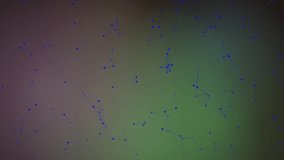 Abstract digital network of blue nodes and lines connects in a geometric mesh against a dark gradient background. - Powered by Shutterstock - Get 15% off with code: PIKWIZARD15