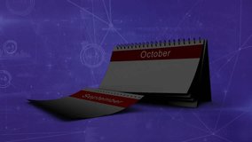 Animation of number unk and data processing with globe spinning and red. Global technology connections and digital interface concept digitally generated vide. - Powered by Shutterstock - Get 15% off with code: PIKWIZARD15