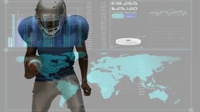 Animation of scope scanning over data processing. Global data processing digital interface and technology concept digitally generated video. - Powered by Shutterstock - Get 15% off with code: PIKWIZARD15