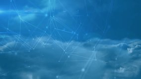 Animation of network of connections over cityscape. Global business and digital interface concept digitally generated video. - Powered by Shutterstock - Get 15% off with code: PIKWIZARD15