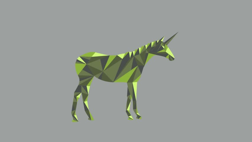 Animation of falling pineapples and deer with geometric shapes on gray background. Digitally generated, hologram, illustration, illuminated abstract, animal, fruit, art, design and vector concept.