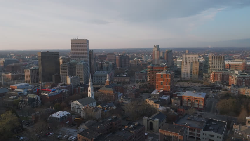 Downtown Providence on an autumn morning. Shot in Rhode Island