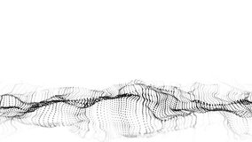 Digital technology white wave. Light cyberspace with motion dots. Futuristic digital background artificial intelligence. Big data analytics. 3d rendering. - Powered by Shutterstock - Get 15% off with code: PIKWIZARD15