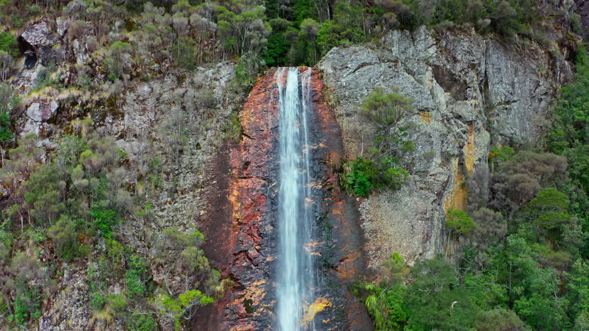 Spectacular waterfall Montezuma falls in Tasmania. Australia nature