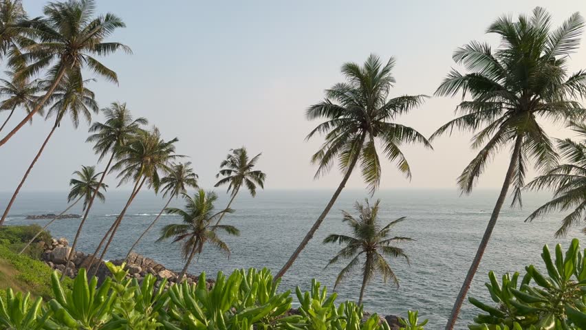 Indian Ocean beach in Sri Lanka