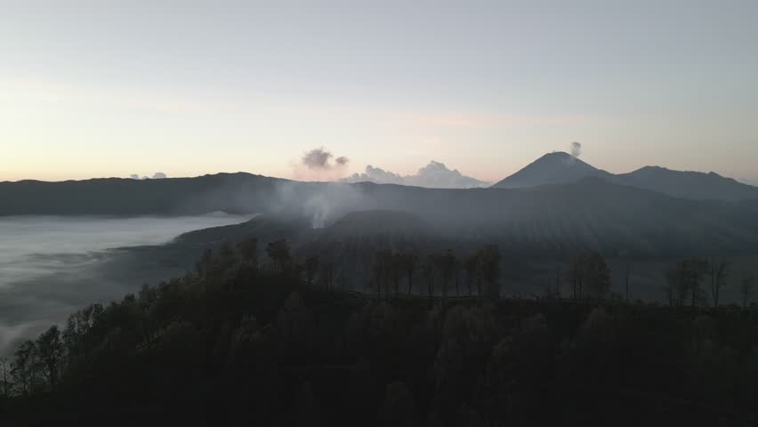 sunrise bromo with mount butak