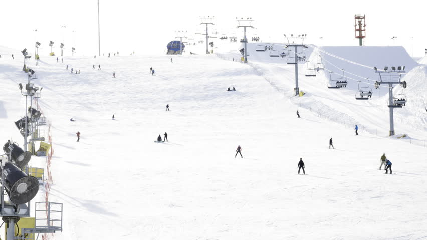 Ski hill, snow-making equipment, and ski lift