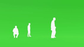 Human Silhouette Activities On Green Screen - Powered by Shutterstock - Get 15% off with code: PIKWIZARD15