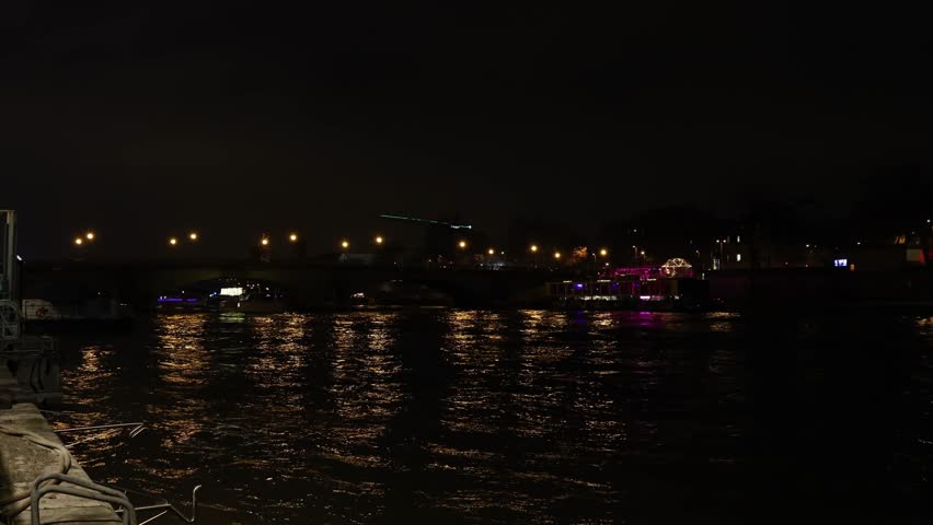Police boat driving fast on the river, water law enforcement patrol