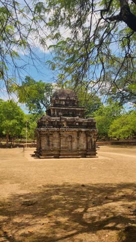 Shiva Devalaya Nr. 2, an ancient 10th-century Hindu temple in Polonnaruwa, Sri Lanka, built by King Raja Raja Chola I during the short Chola occupation, showcasing historic Chola architecture