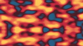 Abstract symmetrical background of orange, red, and blue amorphous shapes. - Powered by Shutterstock - Get 15% off with code: PIKWIZARD15