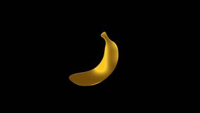 Golden Banana Icon Animation With Effects for Graphic Design Projects - Powered by Shutterstock - Get 15% off with code: PIKWIZARD15