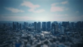 Drone aerial view of modern city and social media concept - Powered by Shutterstock - Get 15% off with code: PIKWIZARD15