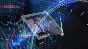 Animation of caucasian businesswoman using tablet over data processing. Global business and digital interface concept digitally generated video. - Powered by Shutterstock - Get 15% off with code: PIKWIZARD15