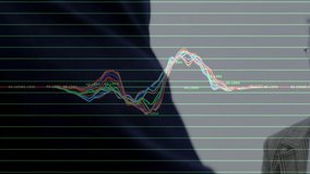 Colorful waveform pulsing fueling business associates extending handshake signaling data exchange. Collaboration, networking, technology, communication, professionalism, innovation, digital - Powered by Shutterstock - Get 15% off with code: PIKWIZARD15