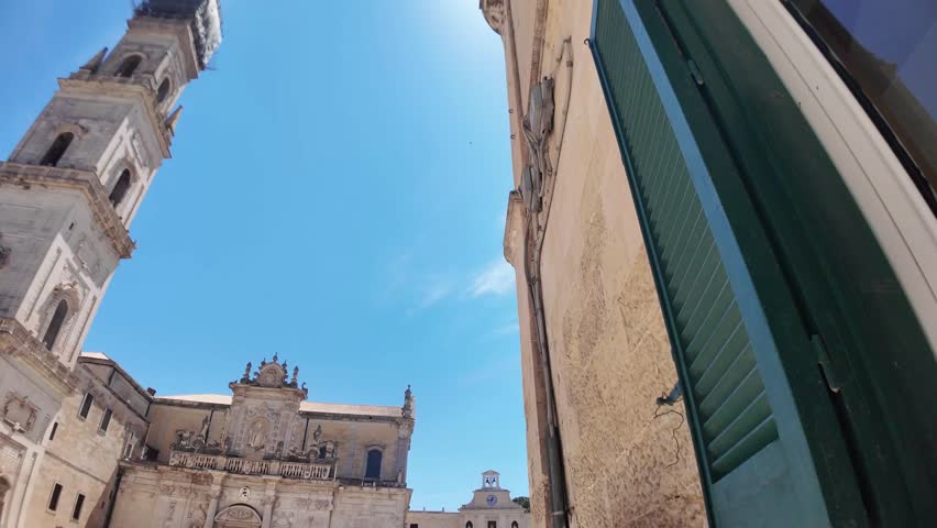 Amazing view of The Old town of Lecce, Apulia Region, Italy