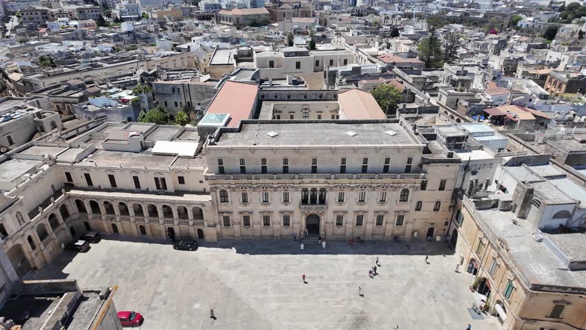 Amazing view of The Old town of Lecce, Apulia Region, Italy