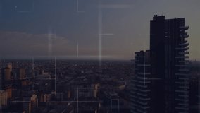 Animation of data processing over cityscape. global business and digital interface concept digitally generated video. - Powered by Shutterstock - Get 15% off with code: PIKWIZARD15
