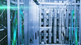 Animation of network of connections over computer servers. global networks, computing, data processing and digital interface concept digitally generated video. - Powered by Shutterstock - Get 15% off with code: PIKWIZARD15