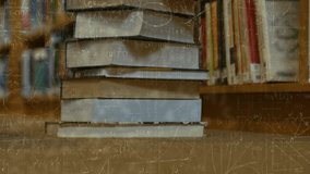 Animation of statistics and financial data processing over delivery man and van. Global shipping delivery business data processing and technology concept digitally generated video. - Powered by Shutterstock - Get 15% off with code: PIKWIZARD15