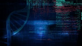 Animation of dna over data processing on black background. Data processing, network and technology concept digitally generated video. - Powered by Shutterstock - Get 15% off with code: PIKWIZARD15