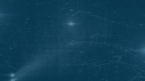 Animation of clock moving animation network of connections over clock. Global connections time data processing and technology concept digitally generated video. - Powered by Shutterstock - Get 15% off with code: PIKWIZARD15