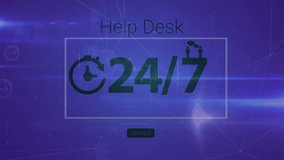 Animation of level up text over network of connections and data processing. Global connections data processing and digital interface concept digitally generated video. - Powered by Shutterstock - Get 15% off with code: PIKWIZARD15