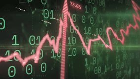 Animation of data processing over cloud icons with increasing percentage and binary coding. Computer interface and cloud data storage technology concept - Powered by Shutterstock - Get 15% off with code: PIKWIZARD15