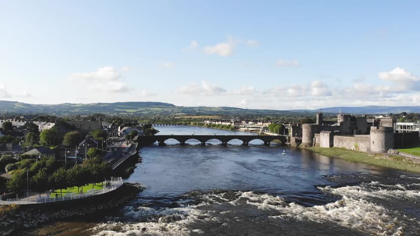Drone over Shannon River to King John