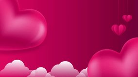 Pink hearts floating gently Valentine's Day heart pattern background - Powered by Shutterstock - Get 15% off with code: PIKWIZARD15