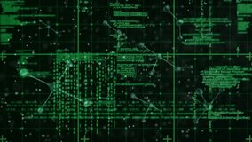 Animation of data processing and network of connections animation animation. Global connections technology and digital interface concept digitally generated video. - Powered by Shutterstock - Get 15% off with code: PIKWIZARD15